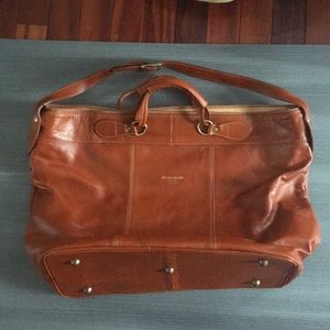 XL leather overnight bag